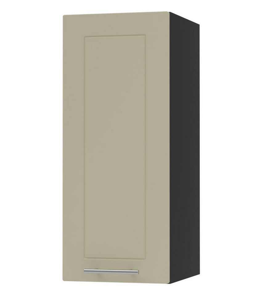 Feldmann-Wohnen Klapphängeschrank Kvantum (1-türig, innen 2 Einlegeböden, Türanschlag wählbar, Soft-Close, 1-St., Fronten mit dekorativen Fräsungen und leicht abgerundeten Ecken) 30cm Front- und Korpusfarbe wählbar 1-türig von Feldmann-Wohnen