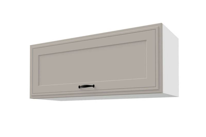 Feldmann-Wohnen Klapphängeschrank Salo (Klappenbeschläge mit Soft-Close-Funktion, 1-St., mit aufgesetzten 3D Kassettenfronten und formschönen Metallgriffen) 90x32,5x36cm eiche artisan - indigo supermatt (SL-W4B/90-AV) von Feldmann-Wohnen