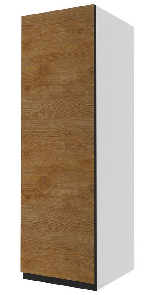 Feldmann-Wohnen Klapphängeschrank Treviso (1-St) 30x32,5x96cm grifflos grau - Halifax Eiche-schwarz (TR-W4/30) von Feldmann-Wohnen