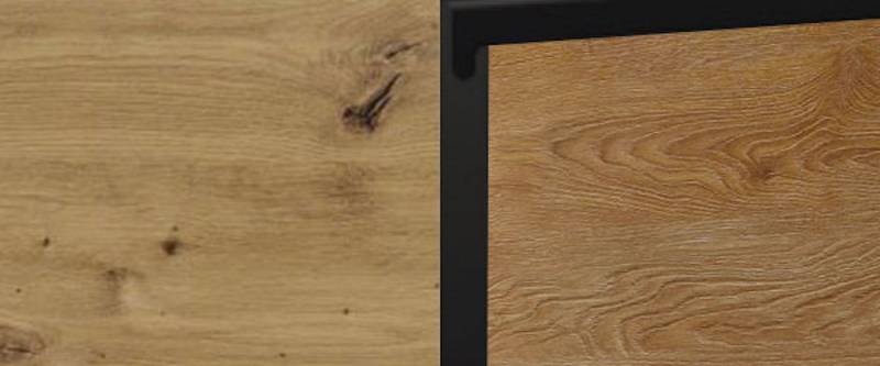 Feldmann-Wohnen Klapphängeschrank Treviso (1-St) 90x32,5x36cm grifflos eiche artisan - Pembroke-schwarz (TR-W4B/90) von Feldmann-Wohnen