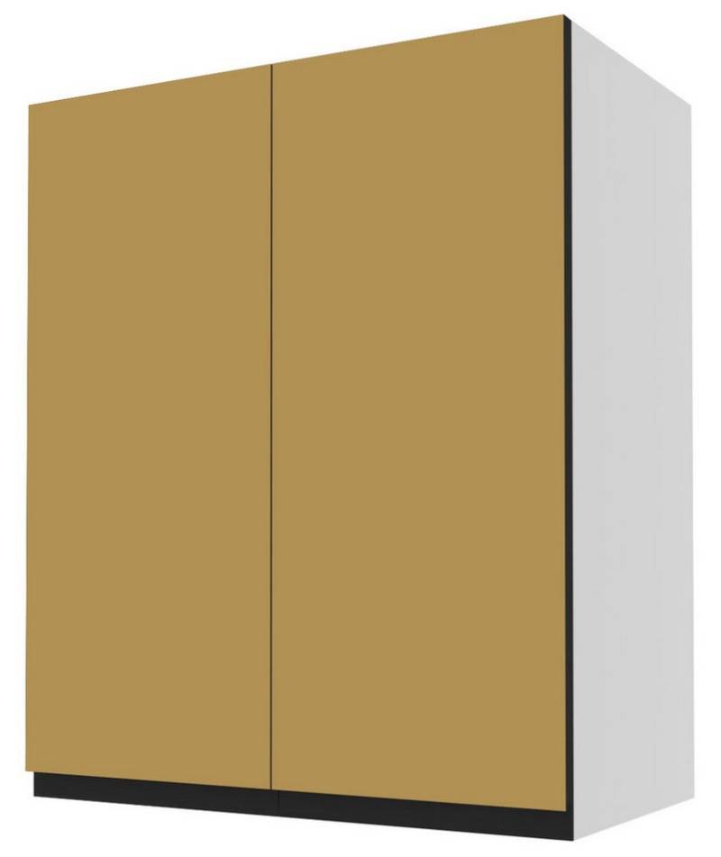 Feldmann-Wohnen Klapphängeschrank Velden (1-St) 60x32,5x72cm grifflos eiche artisan - schwarz super matt (VE-W3/60) von Feldmann-Wohnen