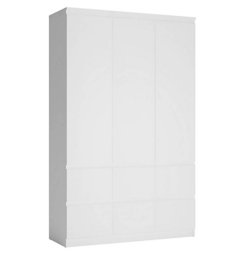 Feldmann-Wohnen Drehtürenschrank Boston (6 Schubladen, max. Belastbarkeit 55kg, 1-St., 3 Drehtüren, 2 Kleiderstangen, 3 Einlegeböden) 136,4x58,5x213cm weiß/weiß hg 3-türig mit 6 Schubladen Feldmann-Wohnen Drehtürenschrank Boston (6 Schubladen, max. Belastbarkeit 55kg, 1-St., 3 Drehtüren, 2 Kleiderstangen, 3 Einlegeböden) 136,4x58,5x213cm weiß/weiß hg 3-türig mit 6 Schubladen von Feldmann-Wohnen