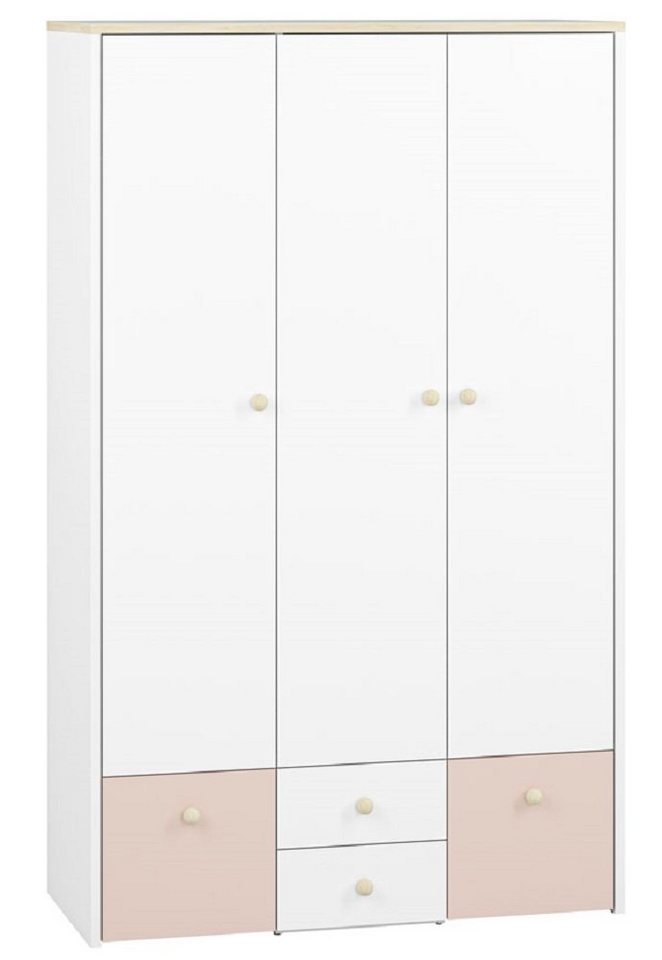 Feldmann-Wohnen Kleiderschrank ELMO (Schrank) B/T/H: 117 cm x 51 cm x 193 cm - Farbabsetzung wählbar von Feldmann-Wohnen