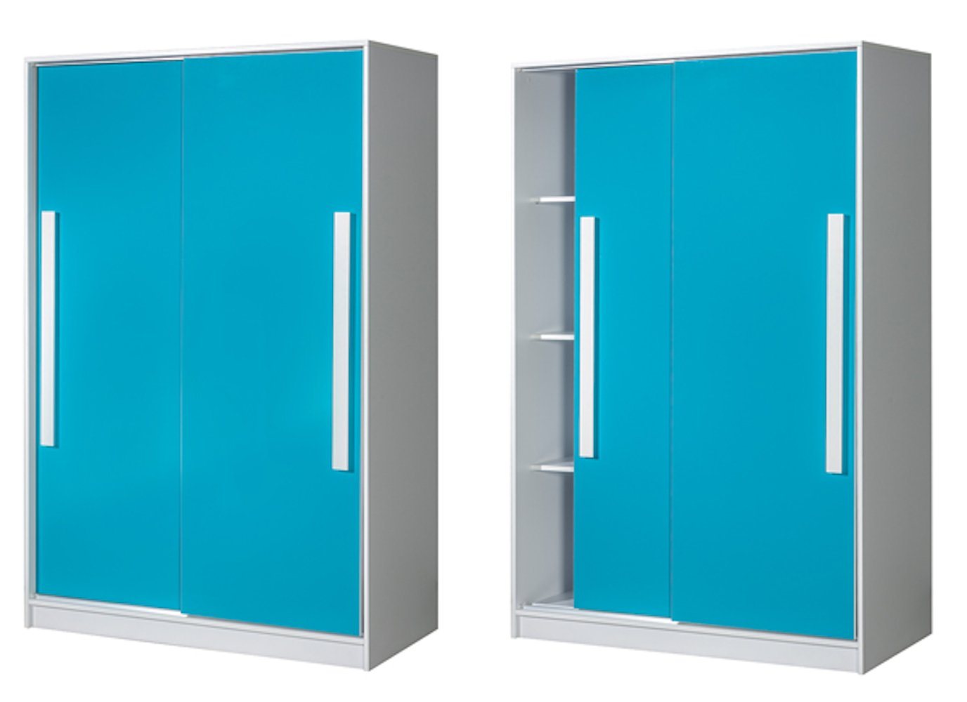 Feldmann-Wohnen Kleiderschrank Guliver (1-St) 120cm Korpus weiß Frontfarbe und Farbe der Griffe wählbar 2-türig Feldmann-Wohnen Kleiderschrank Guliver (1-St) 120cm Korpus weiß Frontfarbe und Farbe der Griffe wählbar 2-türig von Feldmann-Wohnen