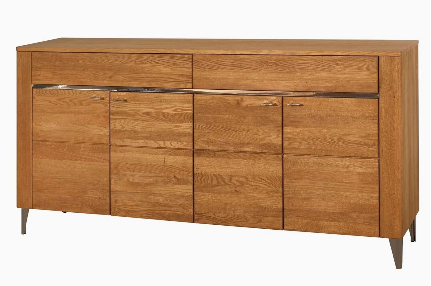 Feldmann-Wohnen Kommode Latina (Latina, 1 St., Sideboard), 180x42x91cm Honig Eiche 4-türig von Feldmann-Wohnen