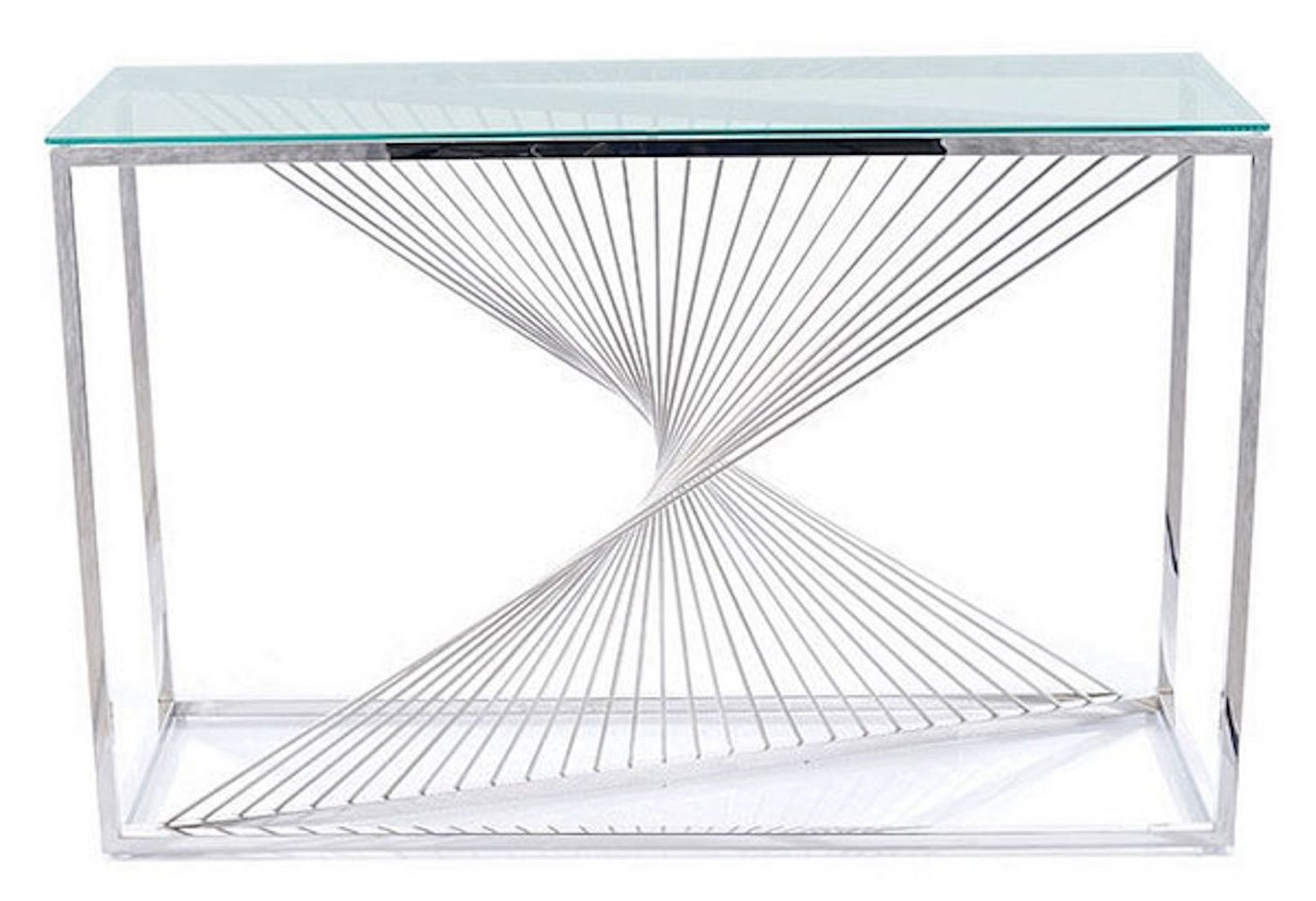 Feldmann-Wohnen Konsolentisch Flame C (1-St), 120x40x78cm Silber von Feldmann-Wohnen