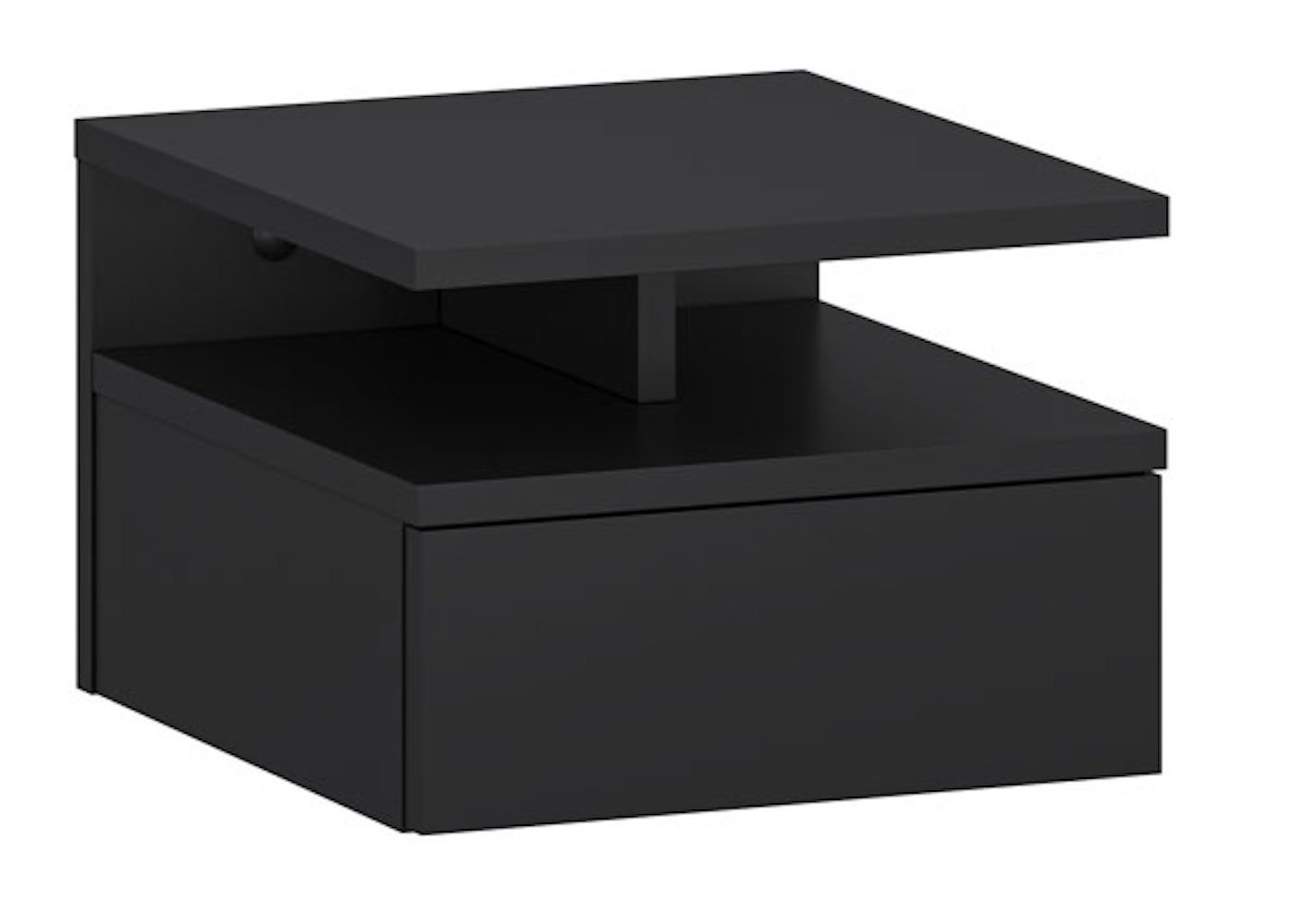 Feldmann-Wohnen Nachttisch T01 (T01, 1-St., Nachtkonsole), 32x35x23cm schwarz von Feldmann-Wohnen