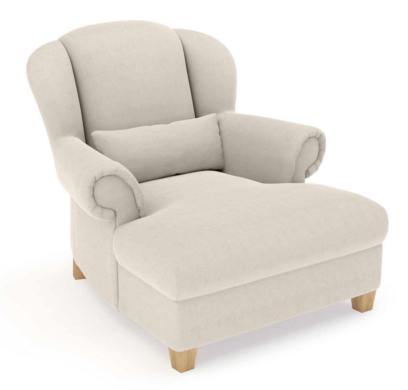 Feldmann-Wohnen Sessel Quito (1-St), 125x146x111cm beige mit Kissen von Feldmann-Wohnen