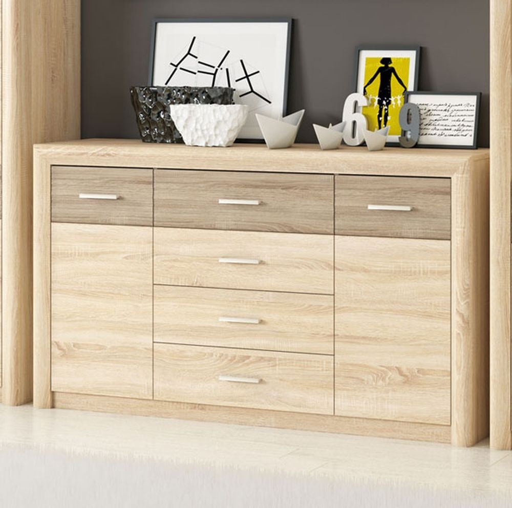 Feldmann-Wohnen Sideboard Castel, B/T/H: 165 cm / 43 cm / 94 cm von Feldmann-Wohnen