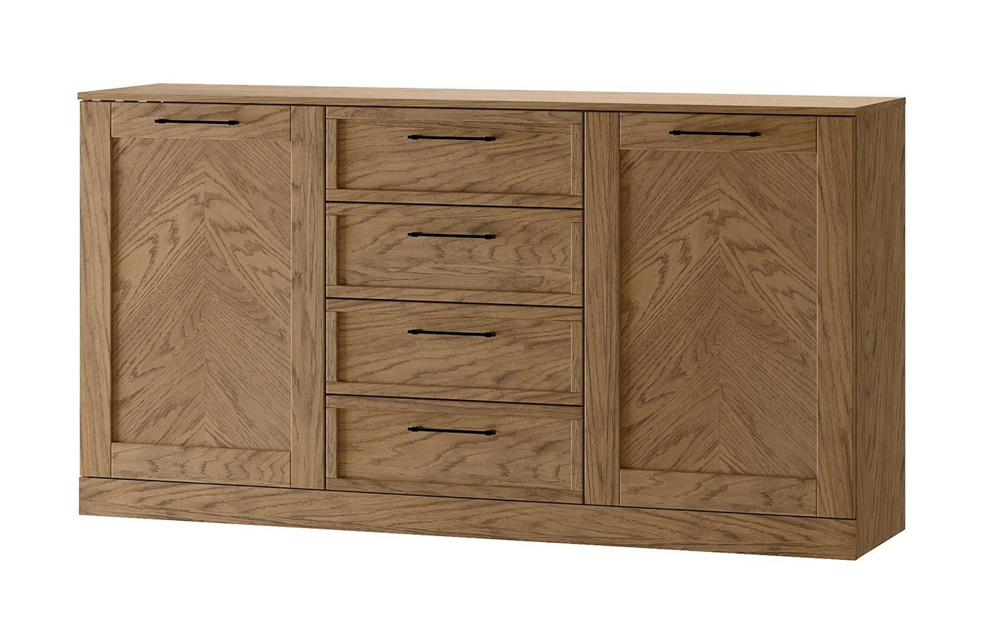 Feldmann-Wohnen Sideboard Cozy 45 (1 St), 170x42x90cm Artisan Rustikal 2-türig von Feldmann-Wohnen