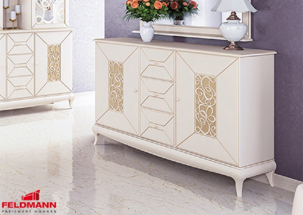 Feldmann-Wohnen Sideboard HARMONIE (Kommode), B/T/H: 164 cm x 45 cm x 104 cm von Feldmann-Wohnen