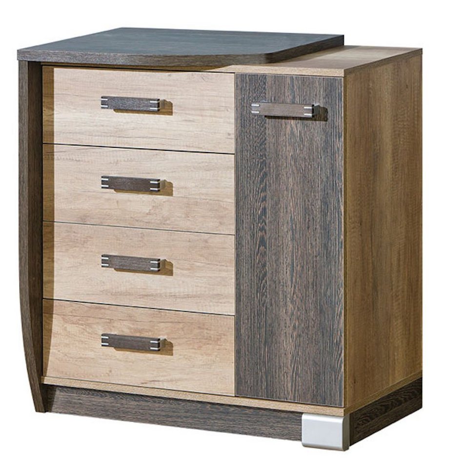 Feldmann-Wohnen Sideboard Romeo (1 St), 80x46x87cm Canyon Eiche Arusha von Feldmann-Wohnen