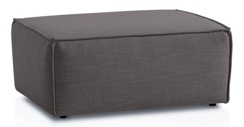 Feldmann-Wohnen Sitzhocker Doha (Doha, 1 St., Hocker), 102x77x44cm dunkelgrau von Feldmann-Wohnen