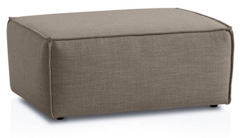 Feldmann-Wohnen Sitzhocker Doha (Doha, 1 St., Hocker), 102x77x44cm taupe grau von Feldmann-Wohnen