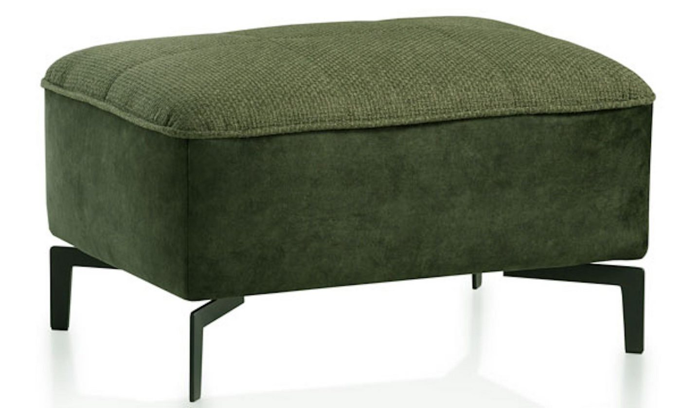 Feldmann-Wohnen Sitzhocker Ghom (Ghom, 1 St., Hocker), 80x60x45cm dunkelgrün / grün von Feldmann-Wohnen