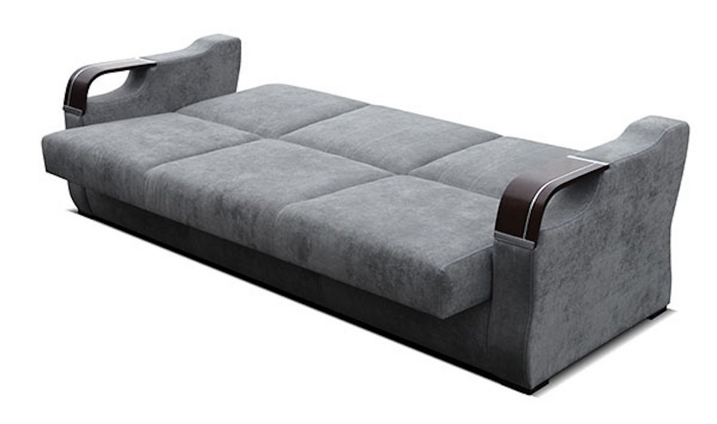 Feldmann-Wohnen Sofa Bergamo, Bergamo 1 Teile, 222cm Farbe wählbar mit Schlaffunktion und Bettkasten von Feldmann-Wohnen