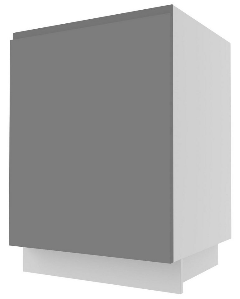 Feldmann-Wohnen Spülenunterschrank Avellino (1-St) 60cm Front- & Korpusfarbe wählbar grifflos 1 Schublade (Teilauszug) von Feldmann-Wohnen
