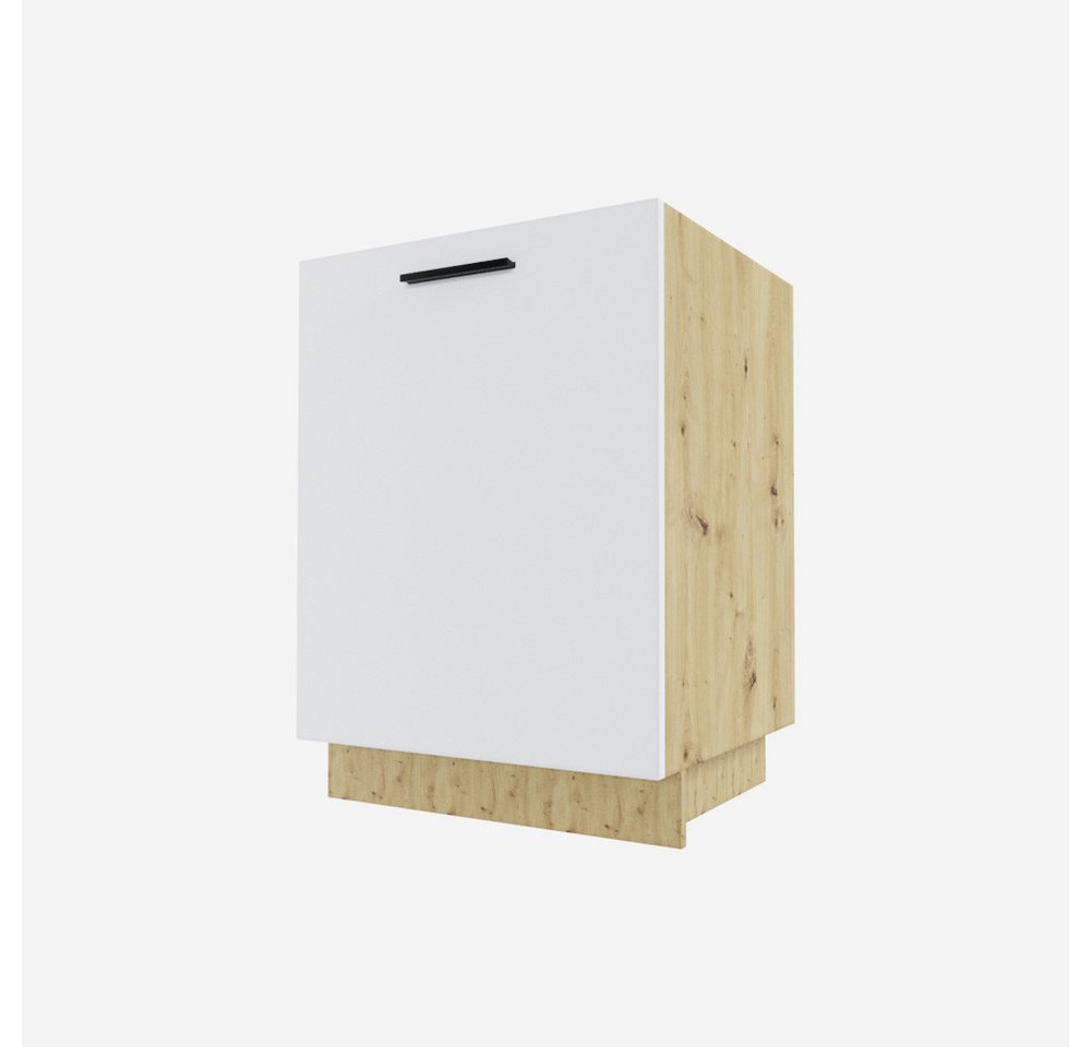 Feldmann-Wohnen Spülenunterschrank Bonn (Schublade mit Vollauszug & Soft-Close-Funktion(HETTICH InnoTech Atira), 1-St., moderne Optik, matte MDF Fronten) 60x50x82cm Front- & Korpusfarbe wählbar von Feldmann-Wohnen