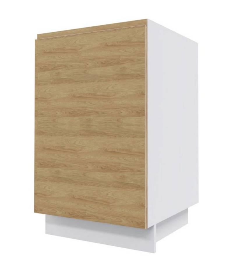 Feldmann-Wohnen Unterschrank Arezzo (1-St) 50cm Front-, Korpusfarbe und Ausführung wählbar grifflos 1-türig von Feldmann-Wohnen