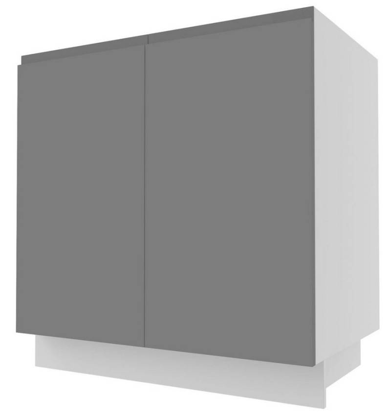 Feldmann-Wohnen Unterschrank Avellino (1-St) 80cm Front- und Korpusfarbe wählbar grifflos 2-türig von Feldmann-Wohnen