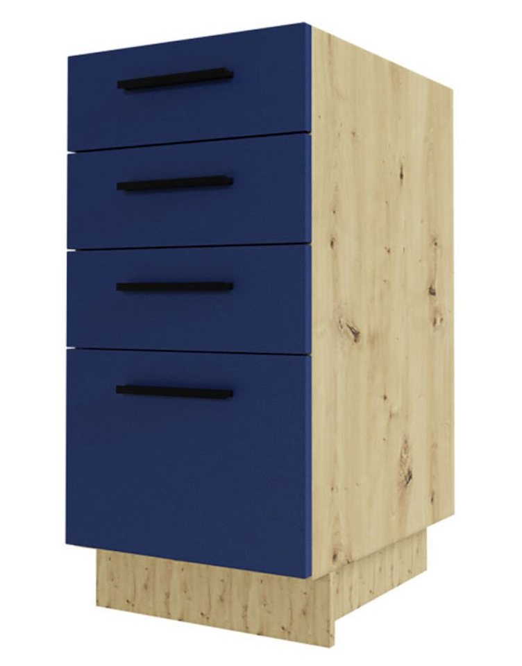 Feldmann-Wohnen Unterschrank Bonn (1-St) 40cm Front- & Korpusfarbe wählbar mit 4 Schubladen (Vollauszug) von Feldmann-Wohnen