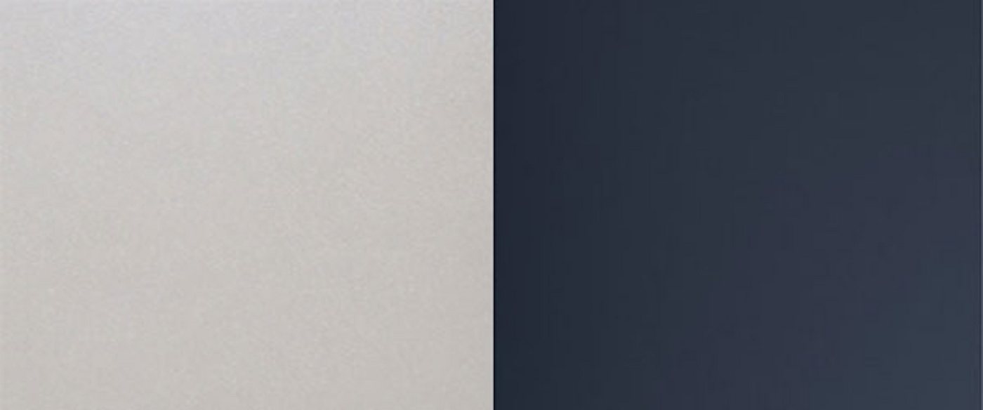 Feldmann-Wohnen Unterschrank Bonn (3 Schubladen, 1-St., moderne Optik, MDF Fronten) BO-D3R/80 mit Schubladen Vollauszug 80cm grau Front marineblau matt von Feldmann-Wohnen