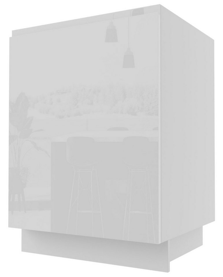 Feldmann-Wohnen Unterschrank Florence (1-St) 60cm Front-, Korpusfarbe und Ausführung wählbar grifflos 1-türig von Feldmann-Wohnen