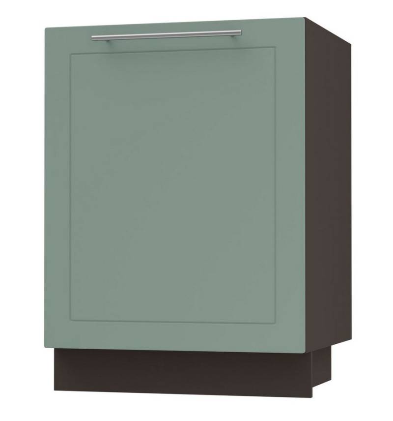 Feldmann-Wohnen Unterschrank Kvantum (1-türig, Türanschlag wechselbar, Soft-Close, 1-St., Fronten mit dekorativen Fräsungen und leicht abgerundeten Ecken) 60x50x82cm Front- und Korpusfarbe wählbar 1-türig von Feldmann-Wohnen