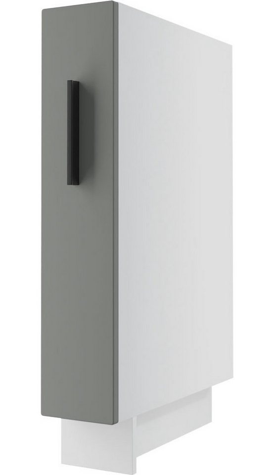 Feldmann-Wohnen Unterschrank Kvantum (Kvantum, 1-St) 15cm Front-, Korpusfarbe & Ausführung wählbar 1-türig 2 Metallkörben von Feldmann-Wohnen
