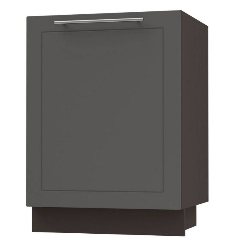 Feldmann-Wohnen Unterschrank Kvantum (1-türig, 1 Fach, Türanschlag wechselbar, Soft-Close, 1-St., Fronten mit dekorativen Fräsungen und leicht abgerundeten Ecken) 50x50x82cm Front- und Korpusfarbe wählbar 1-türig von Feldmann-Wohnen