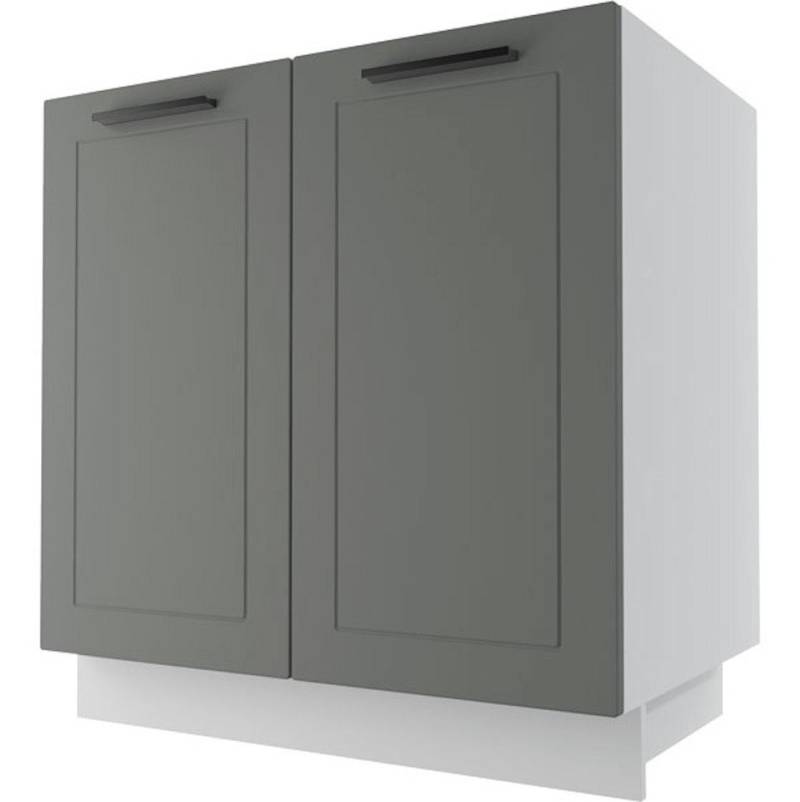 Feldmann-Wohnen Unterschrank Kvantum (Kvantum, 1-St) 80cm Front- und Korpusfarbe wählbar 2-türig von Feldmann-Wohnen