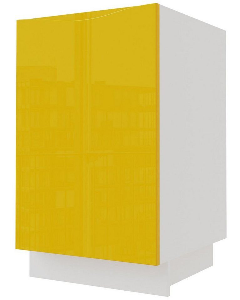 Feldmann-Wohnen Unterschrank Napoli (Napoli, 1-St) 50cm Front-, Korpusfarbe und Ausführung wählbar grifflos 1-türig von Feldmann-Wohnen