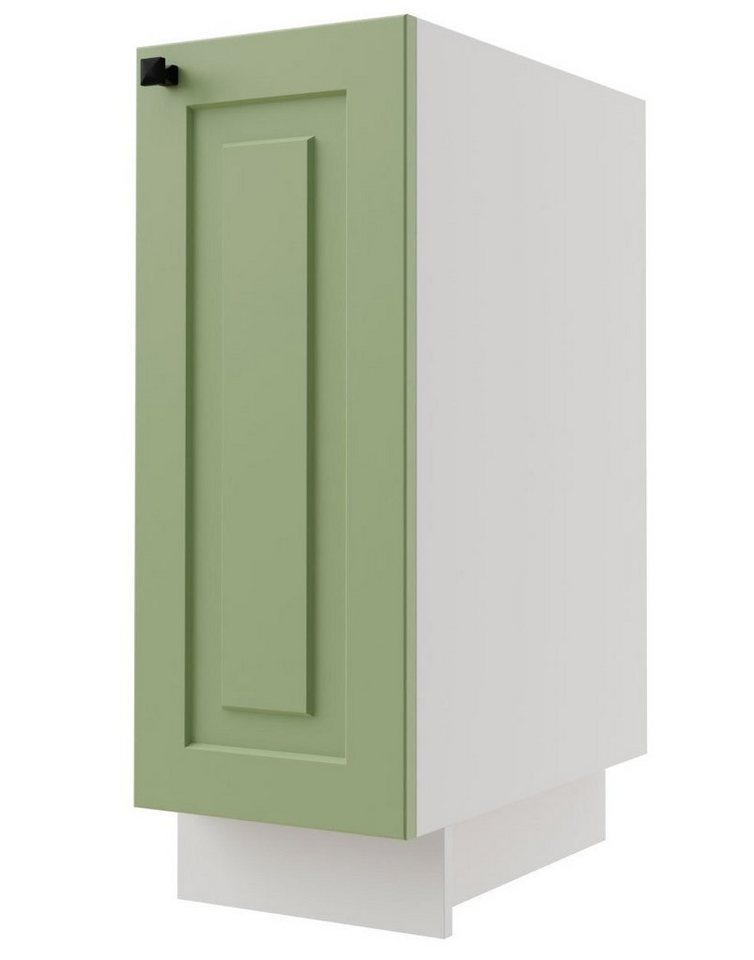Feldmann-Wohnen Unterschrank Rimini (1-türig (Holztür), 1 Einlegeboden, 1-St., moderne Optik, MDF Kasetten-Fronten, Soft-Close) 30x50x82cm Farbe wählbar von Feldmann-Wohnen