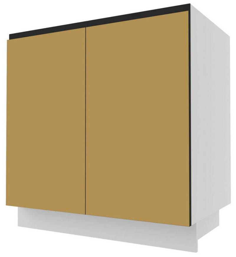 Feldmann-Wohnen Unterschrank Velden (1-St) 80cm Front- und Korpusfarbe wählbar grifflos 2-türig von Feldmann-Wohnen