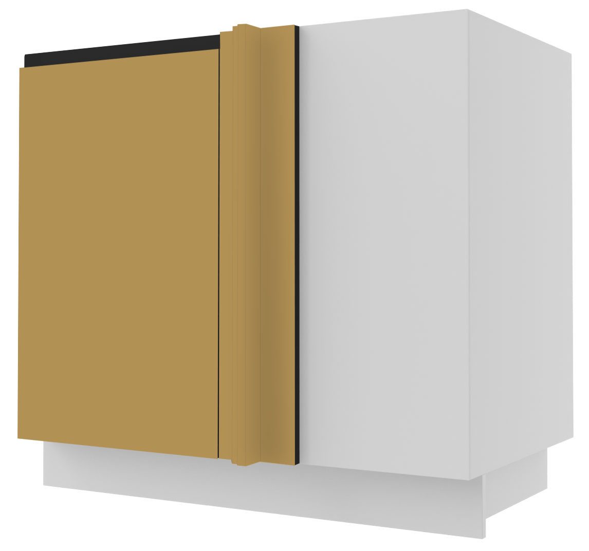 Feldmann-Wohnen Unterschrank Velden (1-St) 90cm Front-, Korpusfarbe und Ausführung wählbar grifflos 1-türig von Feldmann-Wohnen