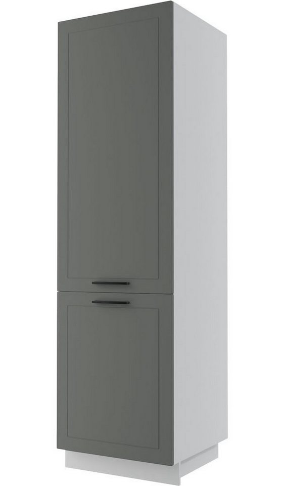 Feldmann-Wohnen Vorratsschrank Kvantum (Kvantum, 1-St) 60cm Front- und Korpusfarbe wählbar 2-türig von Feldmann-Wohnen