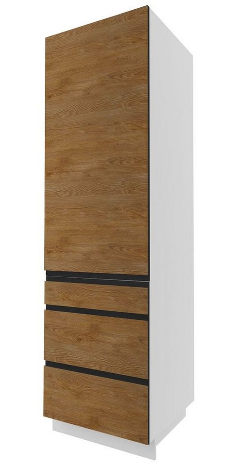 Feldmann-Wohnen Vorratsschrank Treviso (1-St) 60cm Front- und Korpusfarbe wählbar grifflos von Feldmann-Wohnen