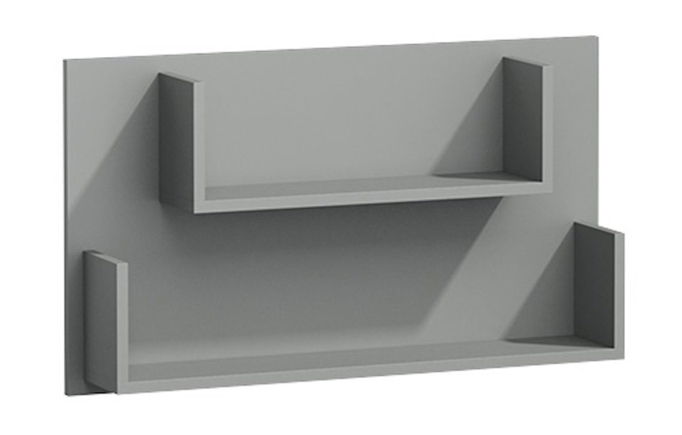 Feldmann-Wohnen Wandregal GIT, GIT 1-tlg., 90cm anthrazit mit 2 Ablageböden von Feldmann-Wohnen