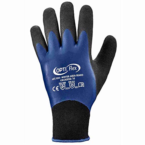 Optimale Winter Arbeitshandschuhe! Aqua Guard Opti Flex Handschuhe,doppelt beschichtet, Gefüttert (11) von Feldtmann