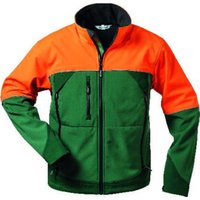 Waldarbeiter-Softshelljacke SANDDORN Gr.L grün/orange ELYSEE von Feldtmann