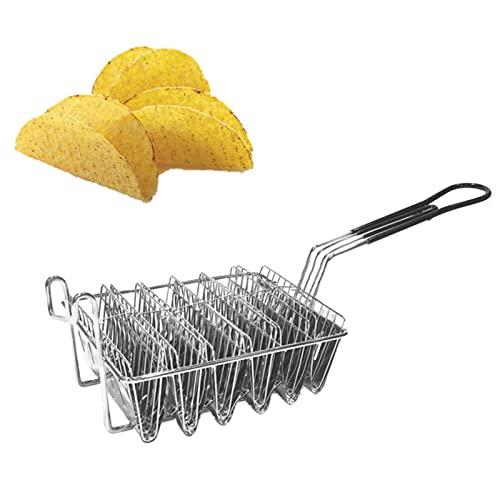 Felenny Braten Korb Taco Korb Hält 6 Schalen Friteuse Taco Halter Korb Taco Braten Korb mit Griff Griff Küche Kochen Werkzeug von Felenny