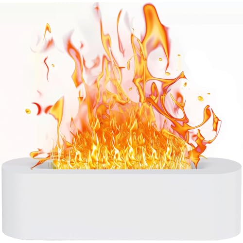 Felenny Flamme Luftdiffusor Luftbefeuchter 7 Farbe Lichter ätherisches Öl Diffusor für Haus Büro Yoga von Felenny