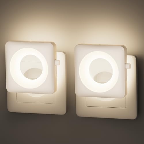 Feliigo Nachtlicht Steckdose LED Kinder Dimmbar mit Dämmerungssensor 2Stück, 4000K Naturweiß Steckdosenlampe mit AUTO/AUS/EIN, Steckdosenlicht Baby Stilllicht für Kinderzimmer/Bad/Schlafzimmer/Flur/T von Feliigo