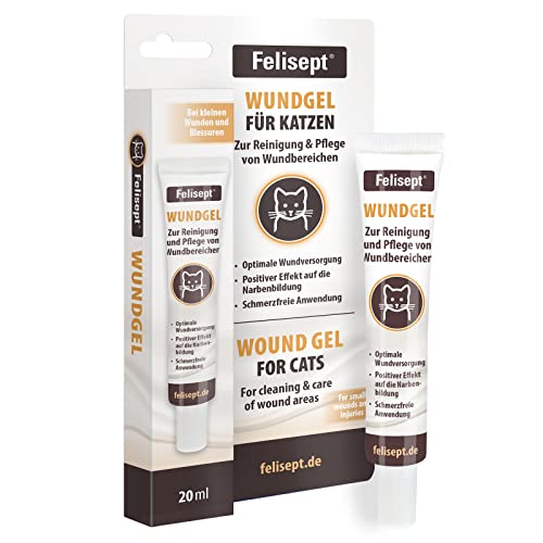 Felisept Wundgel für Katzen 20ml Wundsalbe für Katzen zur Reinigung und Pflege von Wundbereichen Wundpflege Katze Wundschutz Katze für bessere Regeneration von Felisept