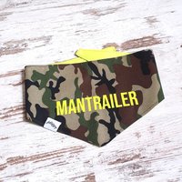 Hundehalstuch Scarfty Kamu Flash - Mit Wunschtext Personalisierbar Bandana Für Hunde Camouflage Und Neonfarben von FeliusforDogs