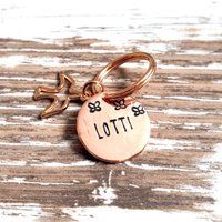 Metallmarke Stamp Fly - Ø 20 Mm Von Hand Gestempelt Wählbar in Silber, Rosegold, Gold Oder Bronze von FeliusforDogs