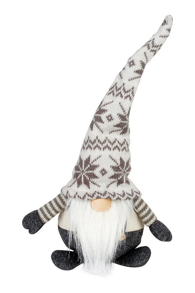 Feliwa Weihnachtsfigur Weihnachtswichtel Santa Abari grau 30 cm Wichtel von Feliwa