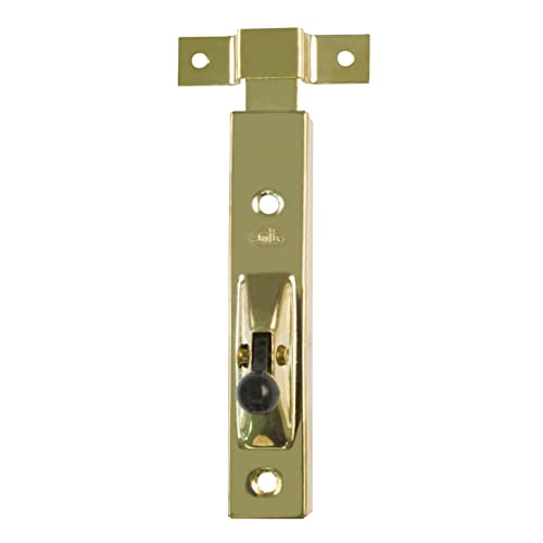 Amig - 2er Set Stahl Bolzenriegel Mod. 425 | Türschloss Messingüberzug | Geeignet für Durchgangstüren & Schränke | Einfache Installation | Schließblech Haustür | Maße: 75x14, Bunt Amig - 2er Set Stahl Bolzenriegel Mod. 425 | Türschloss Messingüberzug | Geeignet für Durchgangstüren & Schränke | Einfache Installation | Schließblech Haustür | Maße: 75x14, Bunt von Amig