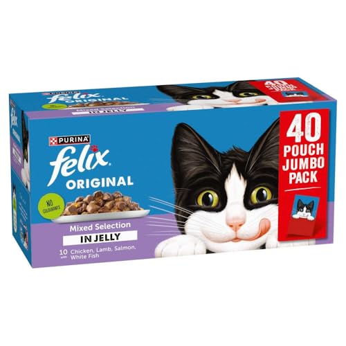 FELIX Original Gemischte Auswahl in Gelee Katzennassfutter 40x85g von Felix