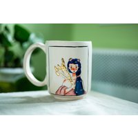 Jungfrau Sternzeichen Keramiktasse, Jungfrau Geschenk, Illustration, Astrologie Thema Kaffeetasse Von Felix Keramik, Geschenkidee Zum Valentinstag von FelixCeramic